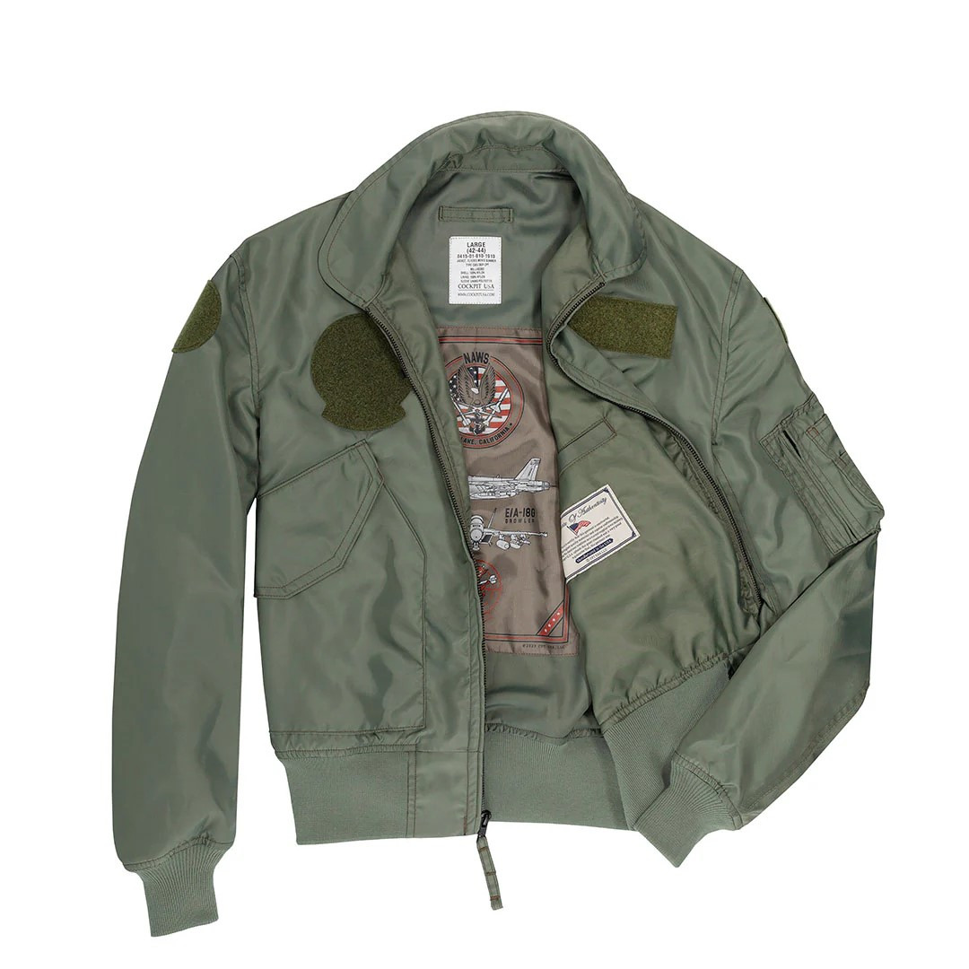COCKPIT USA INCフライトジャケット　ベージュ　米空軍　Mサイズ Cockpit USA “Movie Heroes” CWU-36/P Flight Jacket Made in the USA