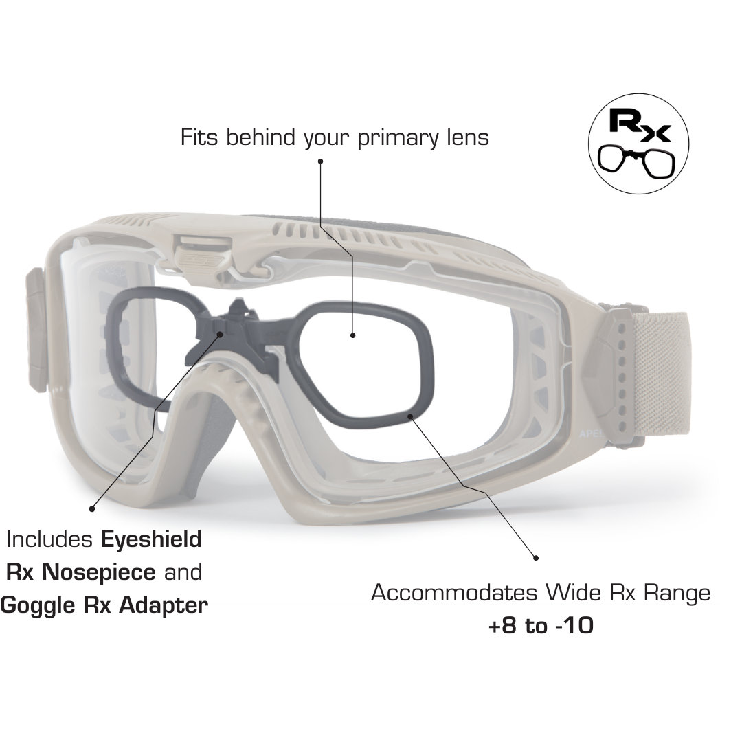 ESS Influx AVS Goggle Terrain Tan