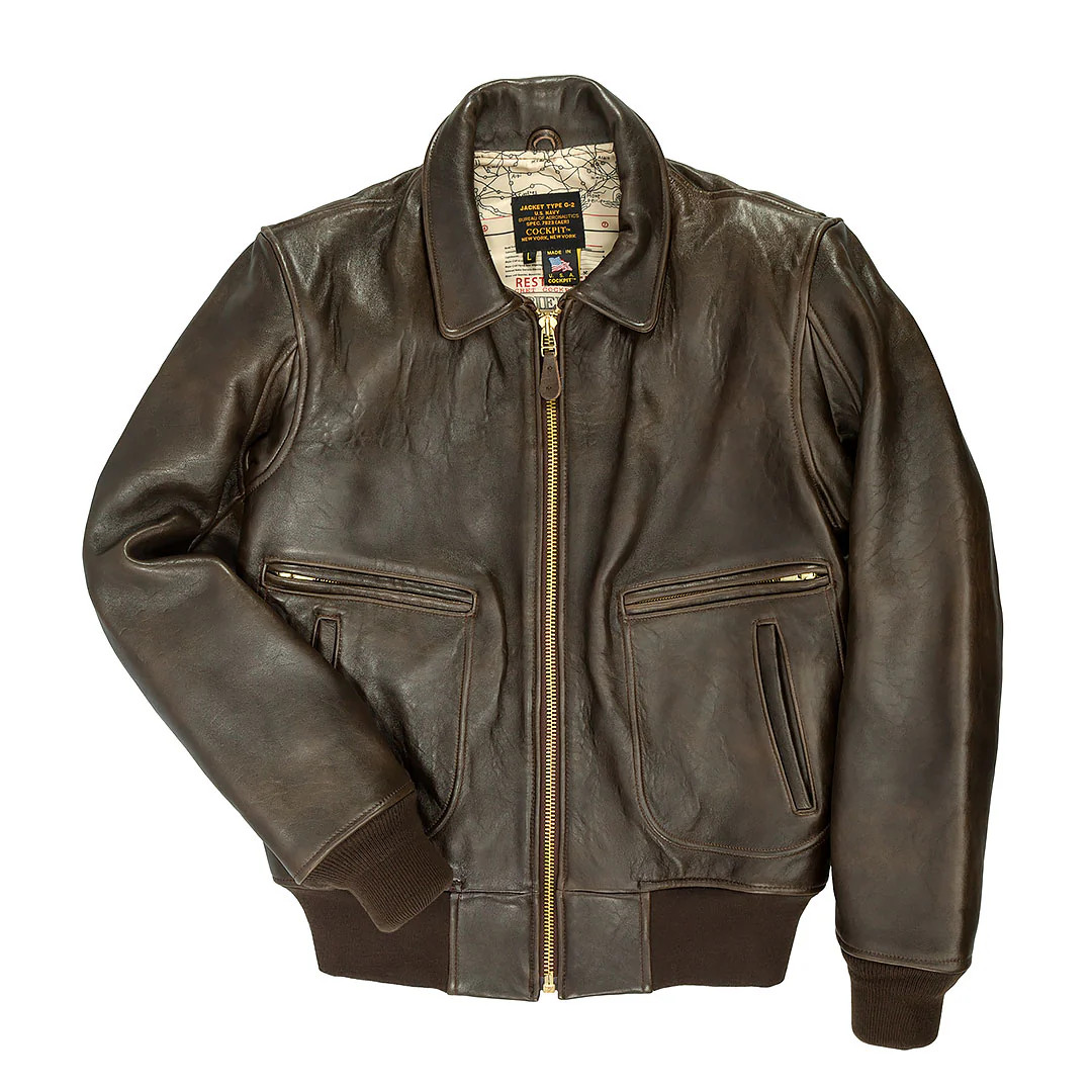 Cockpit USA The Mod Raider Vintage Lambskin Leather Jacket USA