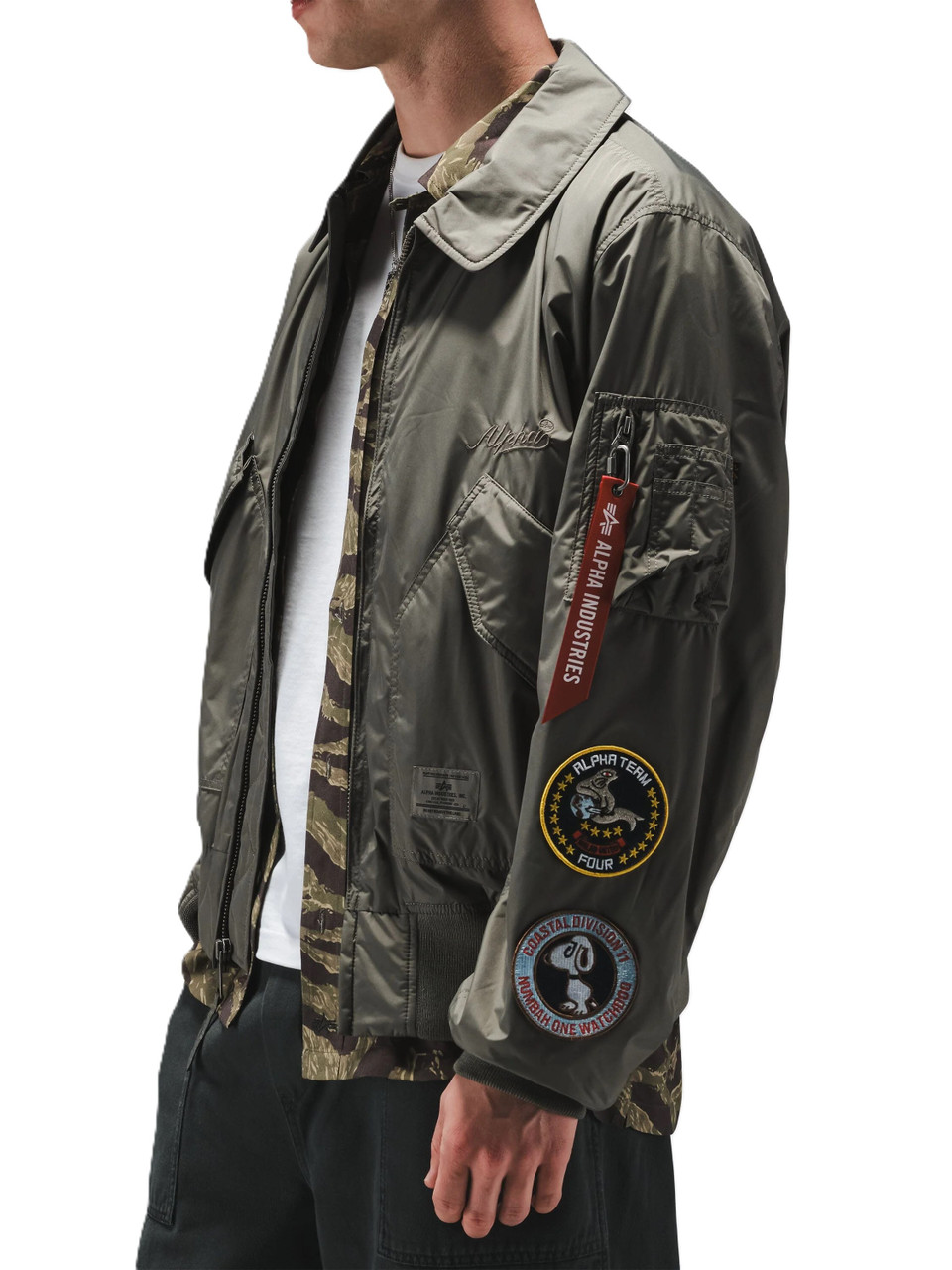 Alpha Industries CWU/36P Relaxed Patched Flight Jacket