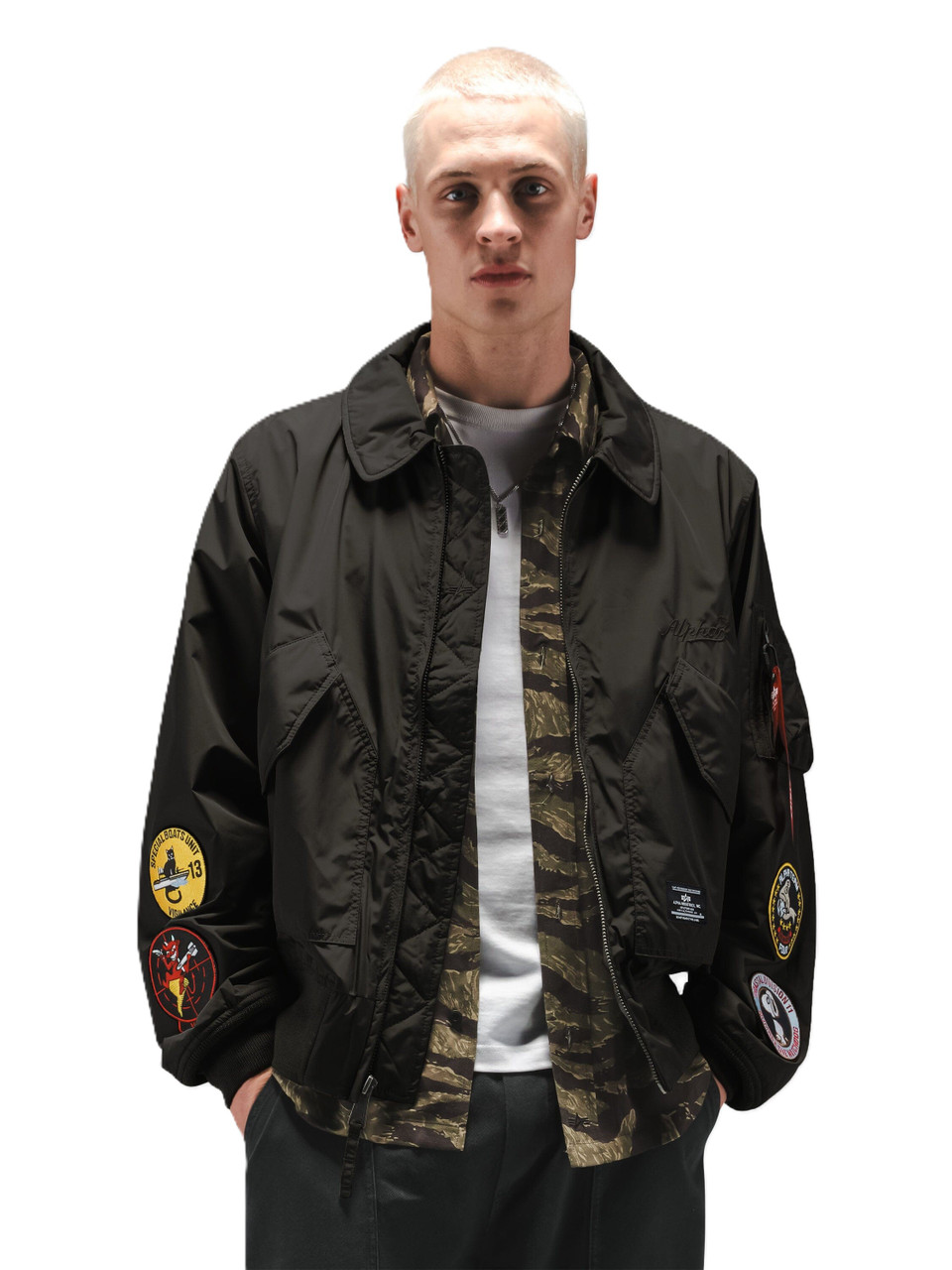 Ahihi様用・CWU-36p Mサイズ フライトジャケット Alpha Industries CWU/36P リラックスパッチ フライトジャケット
