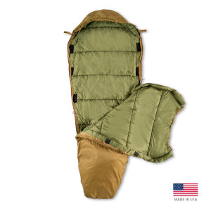 Kelty Tactical VARICOM Apex Delta 30 Deg.F Sleeping Bag Coyote Brown USA Made