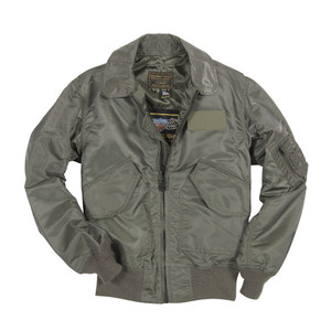 Cockpit USA US Fighter Weapons Jacket, Sage USA Made Cockpit USA US Fighter Weapons Jacket, Sage USA Made
