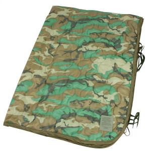 US Military Issue Woodland Camouflage Poncho Liner USA Made US Military Issue Woodland Camouflage Poncho Liner USA Made