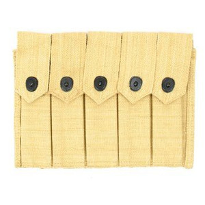 Reproduction Thompson 5 Cell 20 Round Magazine Pouch Khaki Reproduction Thompson 5 Cell 20 Round Magazine Pouch Khaki