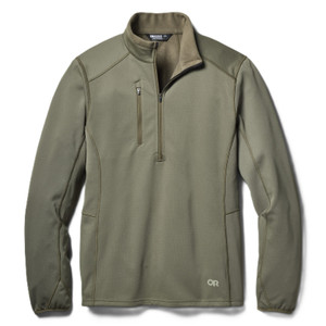 Outdoor Research Men's Ceramik Fleece Half Zip Ranger Green
