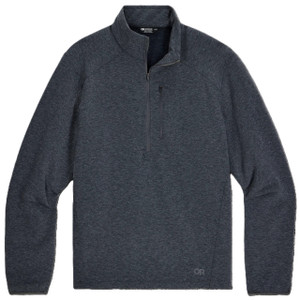 Outdoor Research Men's Half Zip Crescent Fleece Shirt Storm Heather