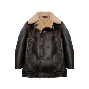 Cockpit USA"Northwind Conway" Peacoat in Brn/Tan USA Made