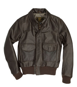 Cockpit USA Women's WASP A-2 Flight Jacket Brown USA Made Cockpit USA Women's WASP A-2 Flight Jacket Brown USA Made