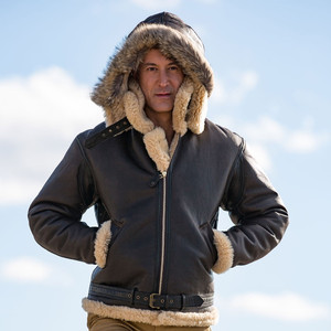 Cockpit USA Dunkirk RAF Hooded Jacket Brown USA Made Cockpit USA Dunkirk RAF Hooded Jacket Brown USA Made