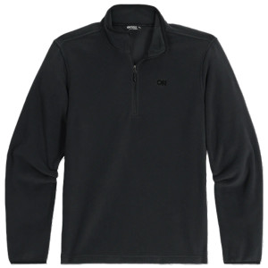 Outdoor Research Men's OR Polartec 100 Quarter Zip Fleece Pullover Black Outdoor Research Men's OR Polartec 100 Quarter Zip Fleece Pullover Black