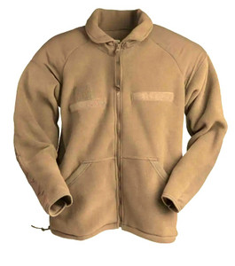 United Join Forces ECWCS Fleece Liner Jacket Coyote Brown USA Made United Join Forces ECWCS Fleece Liner Jacket Coyote Brown USA Made
