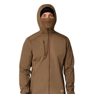 Outdoor Research Men's Ceramik Fleece Full Zip Hoodie Coyote Brown
