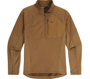 Outdoor Research Men's Deviator Fleece Half Zip  Coyote Brown