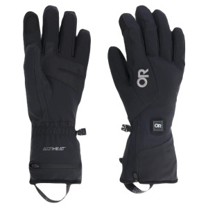 Outdoor Research Men's Sureshot Heated Softshell Gloves Black