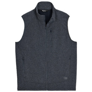 Outdoor Research Men's Crescent Fleece Vest Storm Heather Outdoor Research Men's Crescent Fleece Vest Storm Heather