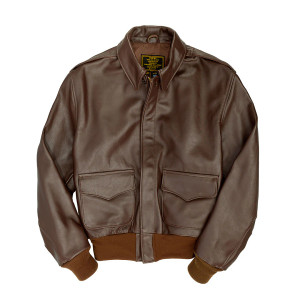 Cockpit USA WWII Government Issue A-2 Jacket Z2107H in Brown USA Made