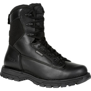 Rocky Women's Portland 8 inch Black Side Zip Waterproof Public Service Boot Rocky Women's Portland 8 inch Black Side Zip Waterproof Public Service Boot