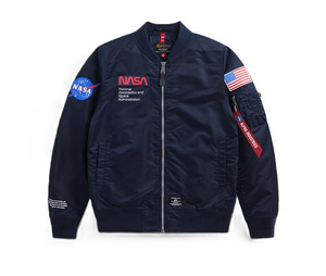 Alpha Industries L-2B NASA GEN II Flight Jacket Replica Blue Alpha Industries L-2B NASA GEN II Flight Jacket Replica Blue