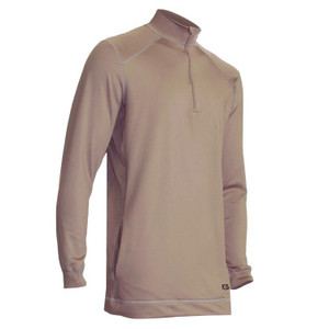 XGO Heavyweight Performance Zip Mock With Pockets (PH4) Tan 499 USA Made 4P11DQWP-499 XGO Heavyweight Performance Zip Mock With Pockets (PH4) Tan 499 USA Made 4P11DQWP-499