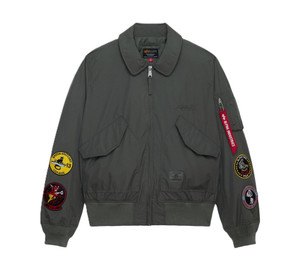 Alpha Industries CWU/36P Relaxed Patched Flight Jacket Field Grey