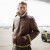 Cockpit USA B-6 Shearling Bomber Jacket Brown USA Made  Cockpit USA B-6 Shearling Bomber Jacket Brown USA Made