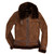 Cockpit USA Women's B-3 Suede Bomber Jacket Brown USA Made