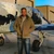 Cockpit USA N1 Bedford Cord Navy Jacket Proudly Made In The USA Sage in use near vintage Aircraft