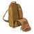 TT Modular Sling Pack 20 Coyote Brown Open back side view TT Modular Sling Pack 20 Coyote Brown Open back side view