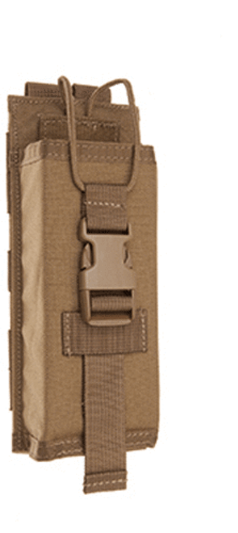 TAC SHIELD MOLLE  MBITR Radio Pouch Coyote Brown USA Made