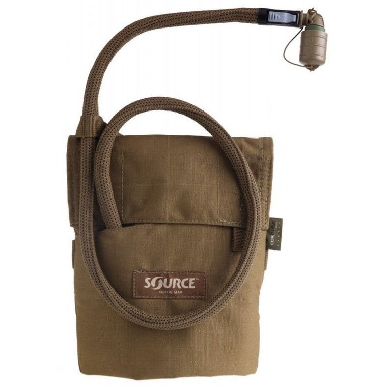 Source Kangaroo 1 Liter Bladder w/ Pouch Coyote Brown Collapsible Canteen 33 oz