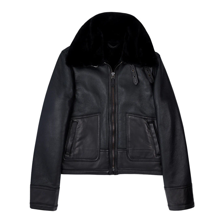 Cockpit USA Bailey Cropped Sheepskin Jacket W71C101 USA Made