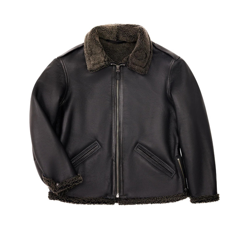 Cockpit USA The Black Ops Shearling B-6 Black USA Made