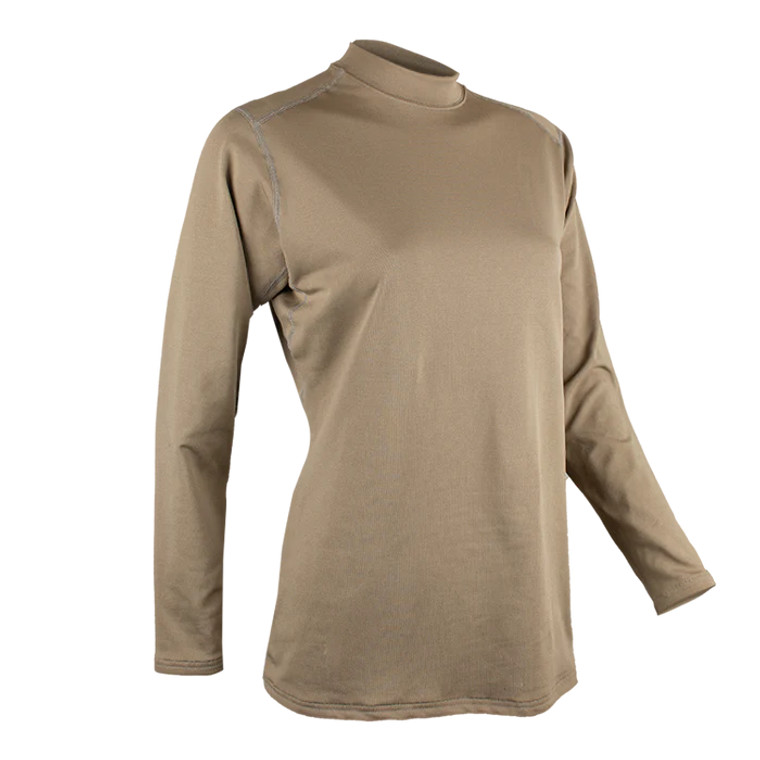 XGO Women's Stretch Super Midweight Performance Strong Crew (PH3)Tan 499 USA Made