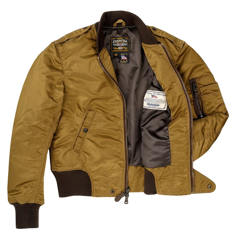 Cockpit USA Women's The Jenny MA-1 Bronze USA Made