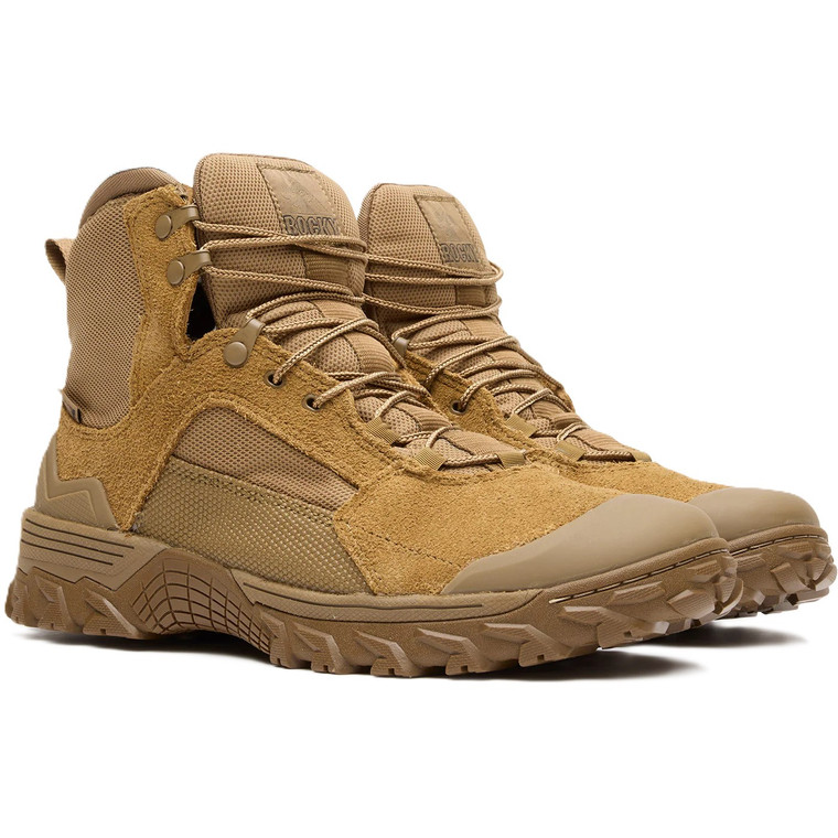 Rocky Waterproof Mountain Combat Boot 6" Coyote Brown