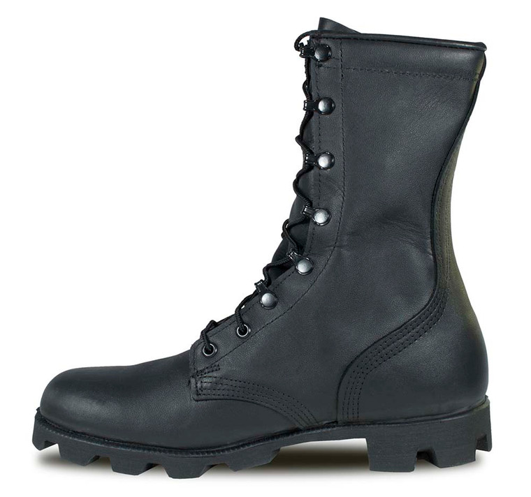 McRae Black All-Leather Combat Boot with Panama Sole 10 Inch USA Made ...