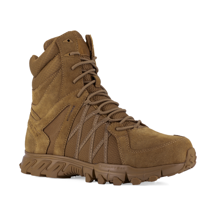 Reebok Men's 8" Trailgrip Tactical Boot with Side Zipper Coyote RB3462