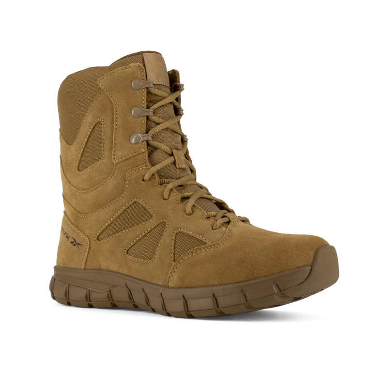 Reebok Men's 8" Sublite Cushion Tactical Boot Coyote Brown