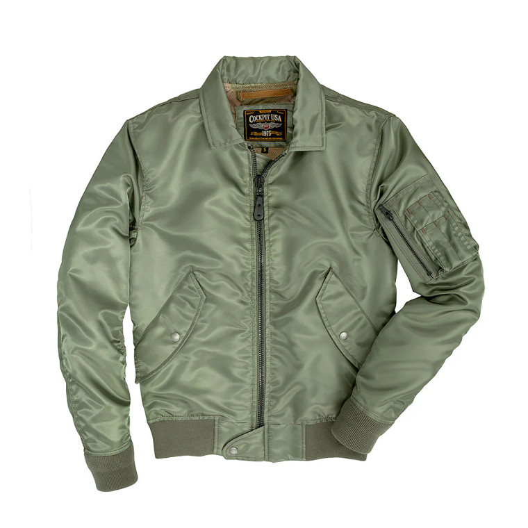 Cockpit USA M-86© Flight Bomber Jacket USA Made Sage