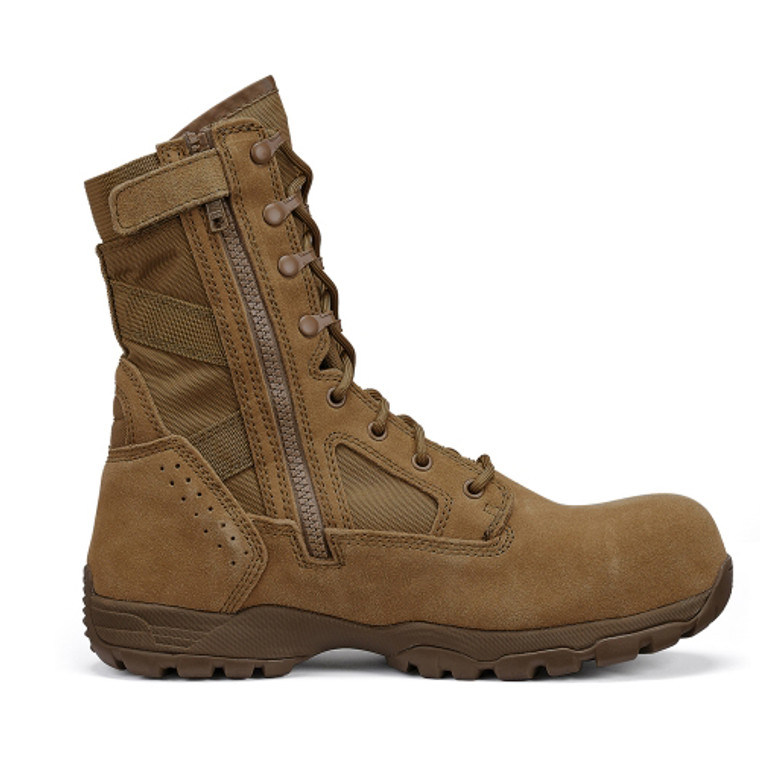 Belleville TR TR596Z CT Flyweight Hot Weather Side Zip Boot Composite Toe Coyote Brown