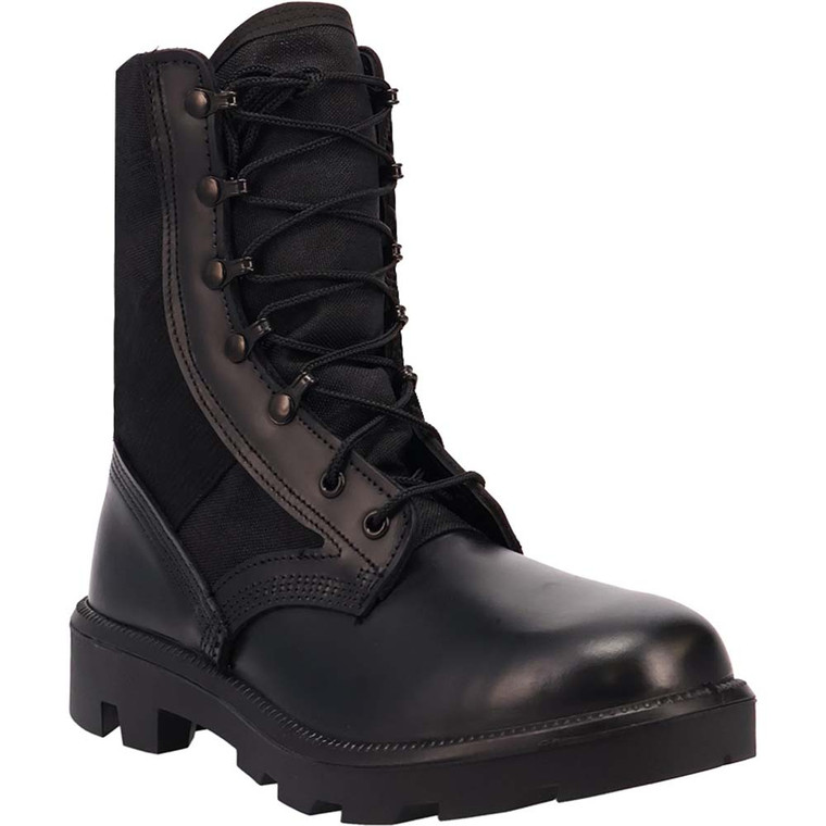 McRae Gen 2 Hot Weather Black Full Grain Leather Cordura Boot with Vibram Panama Outsole USA Made