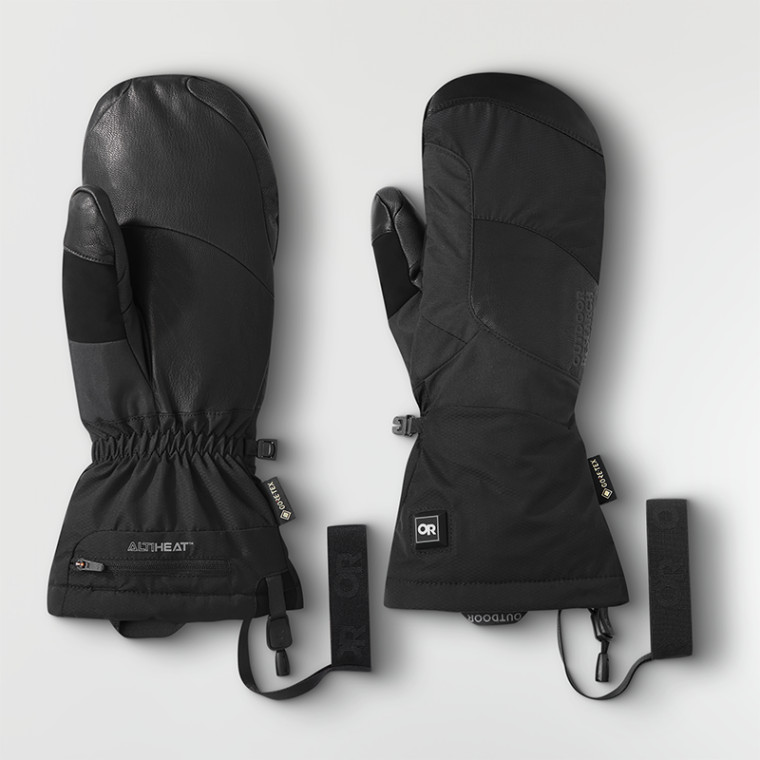 Outdoor Research Prevail Heated GORE-TEX Mitts Black