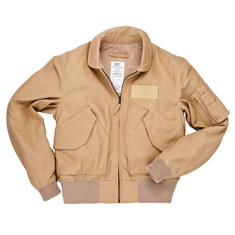 Cockpit USA Nomex CWU Modified 36P Lightweight Jacket Tan USA Made