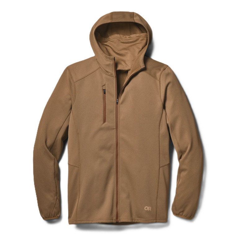 Outdoor Research Men's Ceramik Fleece Full Zip Hoodie Coyote Brown