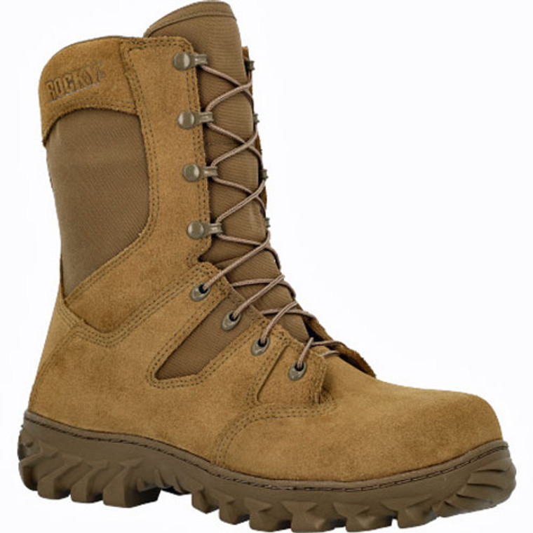 Rocky s2v predador 400g bota militar isolada coyote marrom