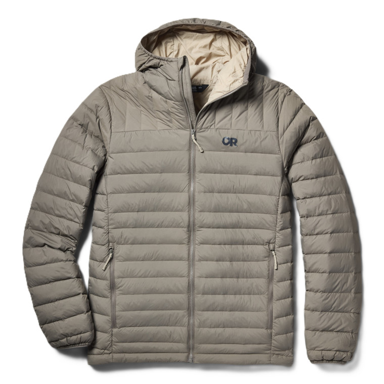 Outdoor Research Men's Transcendent Down Hoodie Gravel