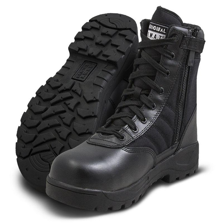 Original SWAT Classic 9 inch Side Zip Safety Plus Boot Black