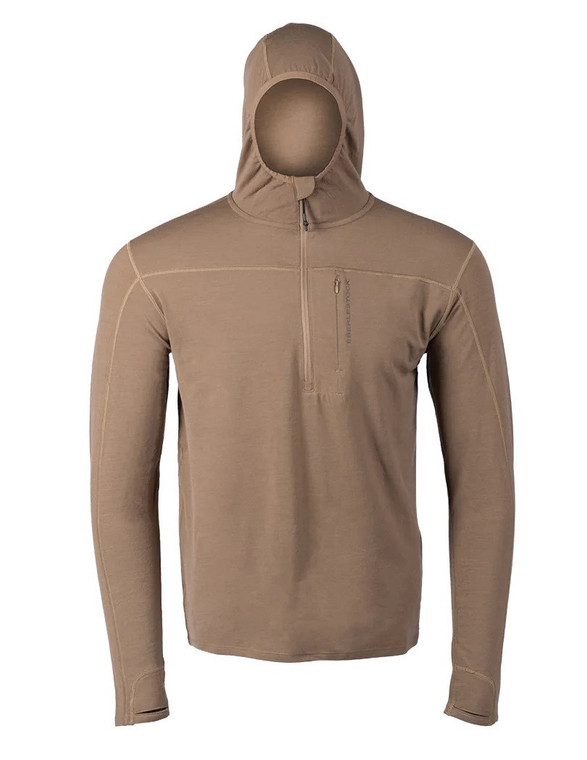 Eberlestock Lochsa 300 1/4 Zip Merino Hoody Dark Earth