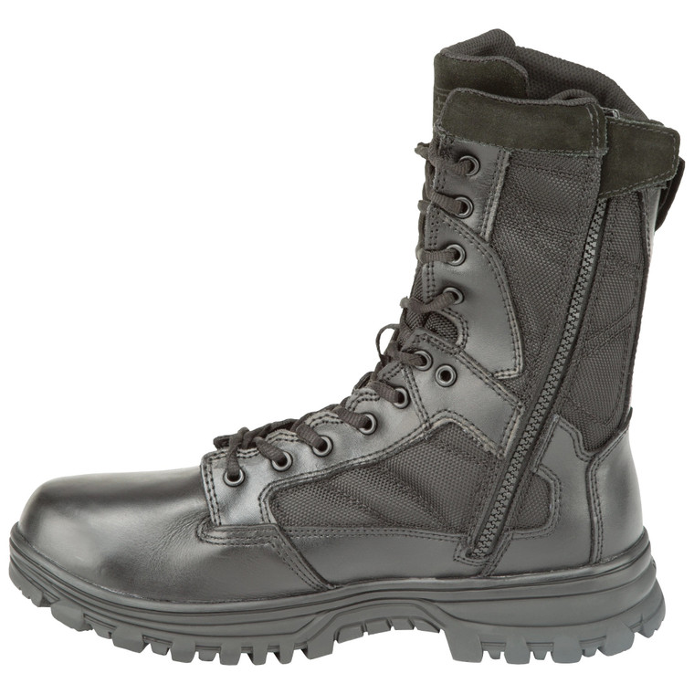 bota 5.11 Tactical Evo 8 impermeável com zíper lateral preta